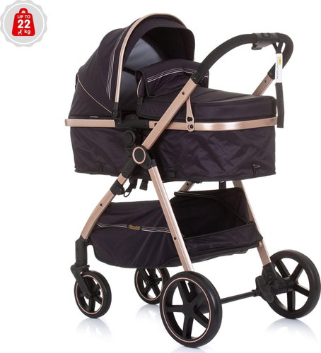 CHIPOLINO Kočárek kombinovaný Misty 2v1 Ebony - Baby Buggy - Main image