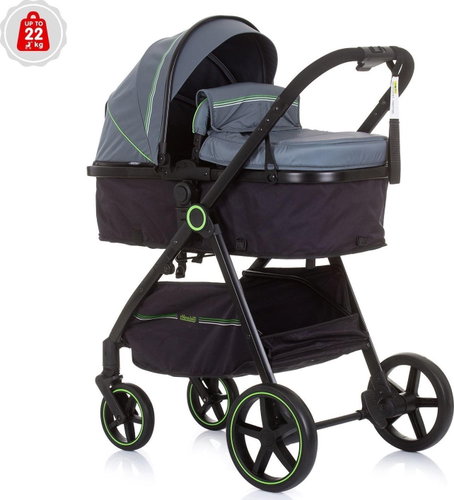 CHIPOLINO Kočárek kombinovaný Misty 2v1 Graphite - Baby Buggy - Main image