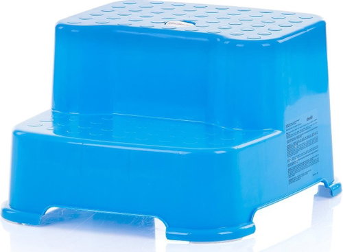 CHIPOLINO Plastic double step for washbasin and toilet blue - Stepper - Main image