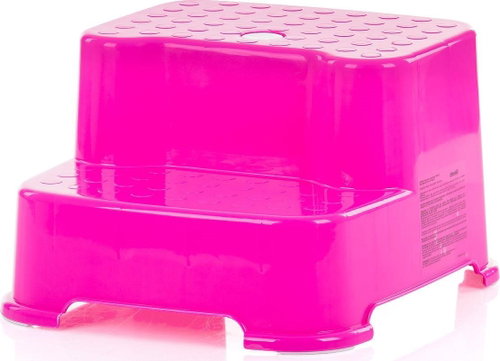 CHIPOLINO Plastic double step for washbasin and toilet pink - Stepper - Main image
