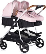 CHIPOLINO Stroller for twins/preemies - Duo Smart Combination Pink Marshmallow - Baby Buggy