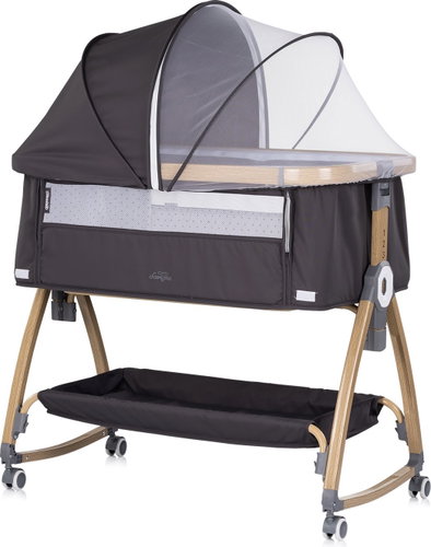 Chipolino Charisma 2v1 Charcoal/Wood - Cot - Main image