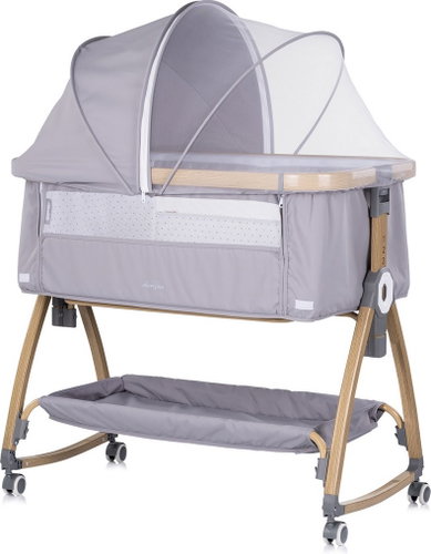 Chipolino Charisma 2v1 Platinum/Wood - Cot - Main image
