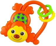 Baby Mix Baby rattle with sound, monkey orange - Baby Rattle