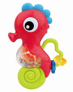 Baby Mix Baby rattle with melody, red seahorse - Baby Rattle
