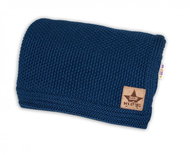 Baby Nellys Knitted blanket BASIC 80 × 90 cm, garnet - Blanket