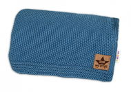 Baby Nellys Dečka pletená BASIC 80 × 90 cm, navy - Deka