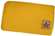 Baby Nellys Knitted blanket BASIC 80 × 90 cm, mustard - Blanket