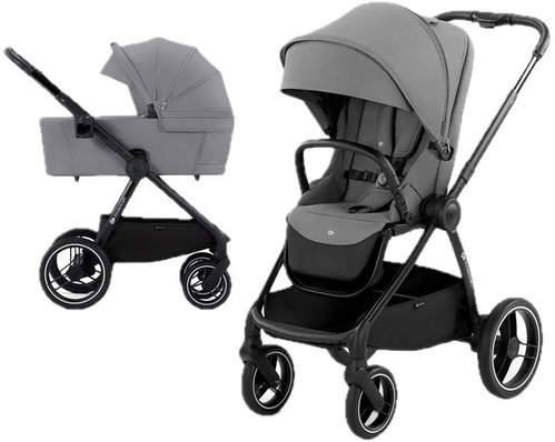 KINDERKRAFT SELECT Combined pushchair Nea 2in1 Platinum Grey, Premium - Baby Buggy - Main image