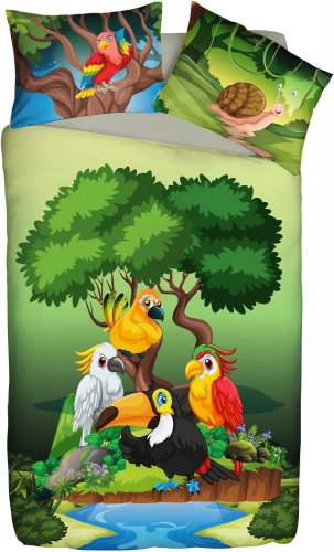 Winkiki - Set of children's bed linen Jungle - Children's Bedding - Main image
