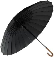 Umbrella Malatec Deštník holový, 24 drátů, 124 cm, černý - Deštník