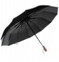 Malatec Skladací dáždnik, 105 cm, drevená rukoväť, čierny - Dáždnik