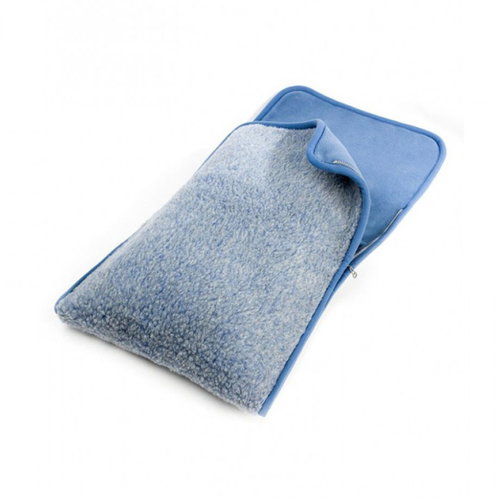 Sheepskin Merino baby fleece blue - Stroller Footmuff - Main image
