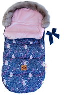Baby Nellys Premium Maxi Baby Fuzzy Fox, garnet, 110 × 50 cm + sleeve - Stroller Footmuff