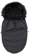 New Baby Baby sling with fur, dark grey - Stroller Footmuff