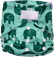 All in One Fabric Diaper Elephant Velcro - Nappies