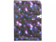 Changing mat (PUL) - Mystery of the Universe, light blue velour - Changing Pad
