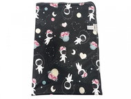 Changing mat (PUL) - Valentina in space, pale pink velour - Changing Pad