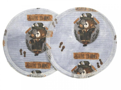 BIO Bra Inserts - Detective Ted (PUL) - Breast Pads - Main image