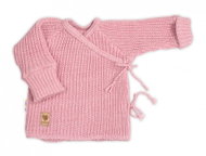 Baby Nellys Infant cardigan, growing, pink, size 62/68 - Baby coat