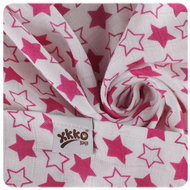 XKKO Bamboo Diapers 70 × 70 - Little Stars Magenta Mix 3 pcs - Cloth Nappies
