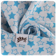 XKKO Bamboo Diapers 70 × 70 - Little Stars Cyan Mix 3 pcs - Cloth Nappies