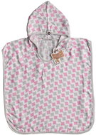 XKKO BMB Bamboo Muslin Poncho Cross Baby Pink Size 2 (2-3 years) - Towel Poncho