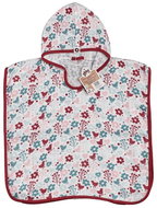 XKKO BMB Bamboo Muslin Poncho Flowers&Birds Girls Size 1 (1-2 years) - Towel Poncho