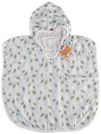 XKKO BMB Bamboo Muslin Poncho Digi Peacock Feathers Size 1 (1-2 years) - Towel Poncho