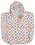 XKKO BMB Bamboo Muslin Poncho Digi Watercolour Polka Dots Size 2 (2-3 years) - Towel Poncho
