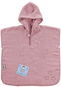 XKKO Bio bavlněné froté pončo Organic Baby Pink Stars (1,5 - 4 roky) - Dětská osuška