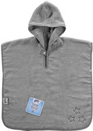 XKKO Organic cotton terry poncho Organic Silver Stars (1,5 - 4 years) - Children's Bath Towel