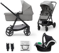 Kinderkraft 3in1 Newly Moonlight grey + Mink PRO - Baby Buggy