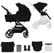 Kinderkraft Select 2 in 1 Yoxi Pure Black - Baby Buggy