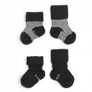 KipKep Dětské Stay-on-Socks 0-6 m 2 páry Black Stripes - Socks