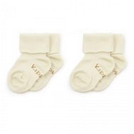 KipKep Detské Stay-on-Socks 0 – 6m 2 páry Off White - Ponožky