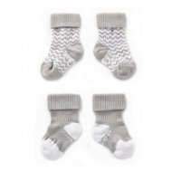 KipKep Dětské Stay-on-Socks 6-12 m 2 páry Silver Grey - Socks