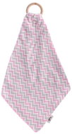 XKKO BMB bite with diaper - Chevron Baby Pink - Baby Teether