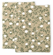 A Little Lovely Company Muslin diapers, 2 pcs, blossom dark sage - Cloth Nappies
