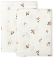 A Little Lovely Company Muslin diapers, 2 pcs, little flowers - Cloth Nappies