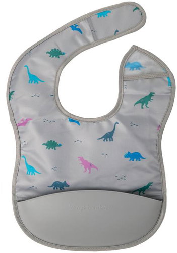 Tiny Twinkle Bib with silicone pocket Dinosaur - Bib - Main image