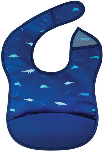Tiny Twinkle Bib with silicone pocket Ocean Life - Bib - Main image