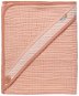 Bébé-jou Mušelínový ručník s kapucí Pure Cotton Pink - Children's Bath Towel