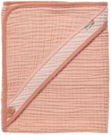 Bébé-jou kapucnis muszlin törülköző, Pure Cotton Pink - Gyerek fürdőlepedő