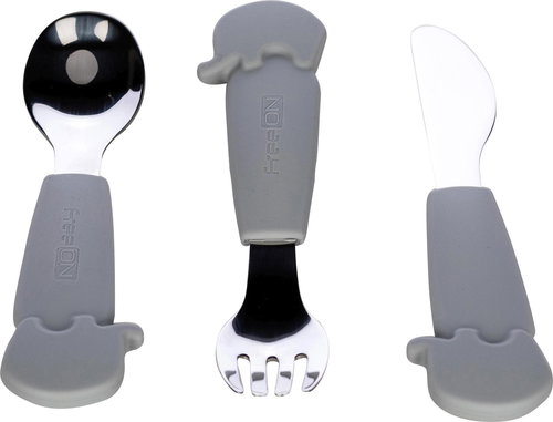 FreeON Stainless steel cutlery set grey - Children's Cutlery - Main image