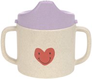 Lässig Sippy Cup PP/Cellulose Happy Rascals Heart lavender - Tanulópohár