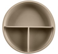 Zopa Osztott tányér tapadókoronggal Sand Beige - Gyerek tányér