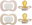 b.box Natural Rubber Soothers 6m+ 2 pcs Glow blush/latte