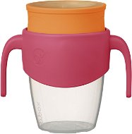 B.Box 360° netekoucí učící hrneček 250 ml růžová/oranžová - Baby cup