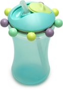 Melii Hrneček s brčkem a počítadlem 340 ml modrý - Baby cup